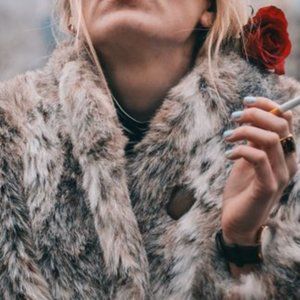 Authentic Vintage Faux Fur Coat